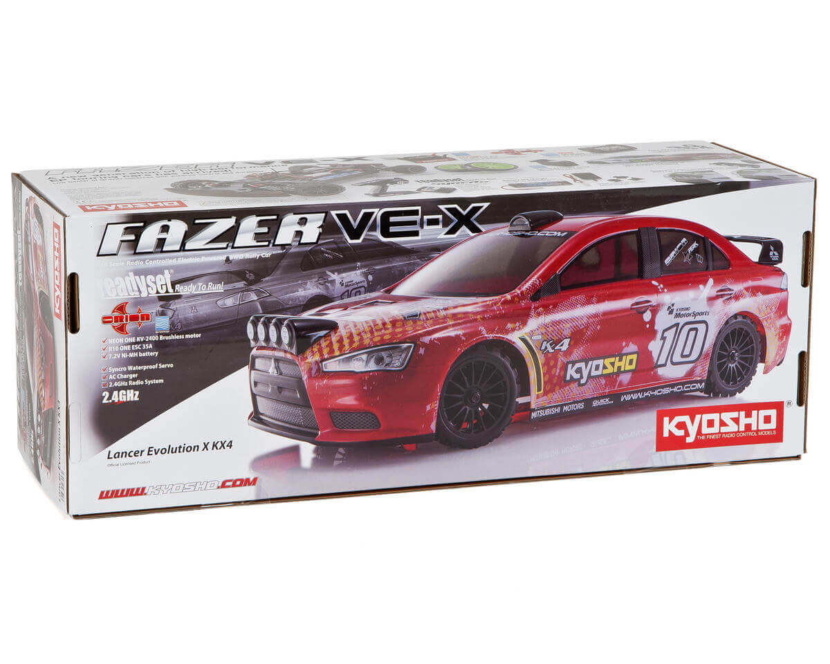 AUTOMODELO KYOSHO FAZER EP VE X LANCER EVOLUTION X KX4
